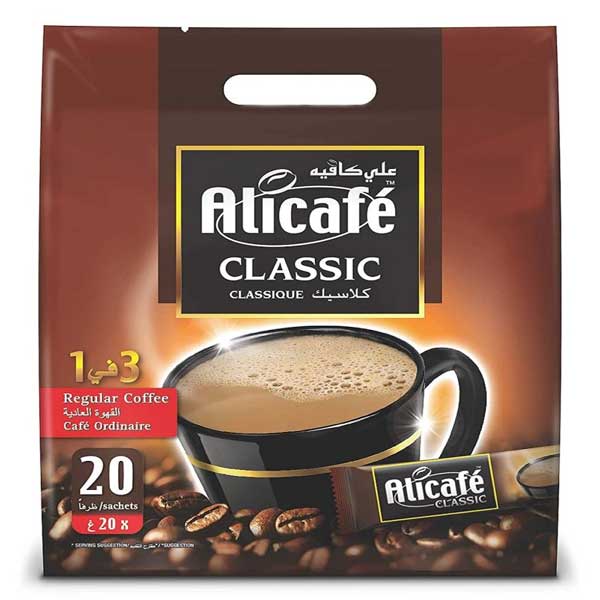 Ali-Cafe-classic-instant-coffee-20-grams-20-pieces قهوه فوری علی کافه مدل کلاسیک - 20 گرم بسته 20 عددی
