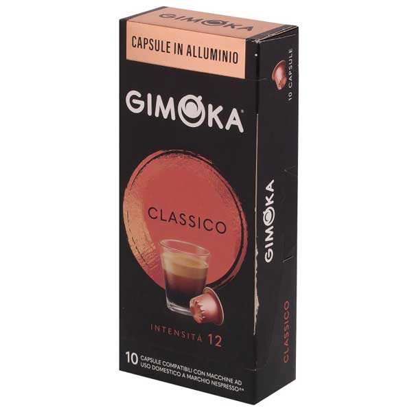 gimoka-CLASSICO-coffee-capsules-pack-of-10 کپسول قهوه CLASSICO جیموکا بسته 10 عددی