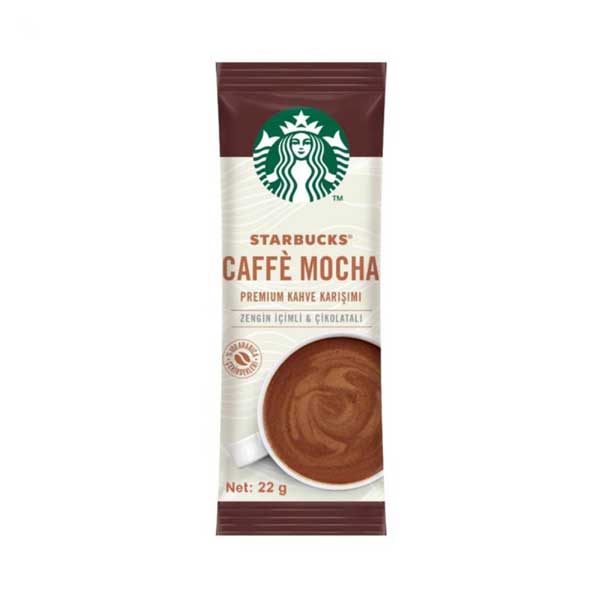 starbuks22gr-001 قهوه فوری استارباکس طعم کافه موکا- 22 گرم