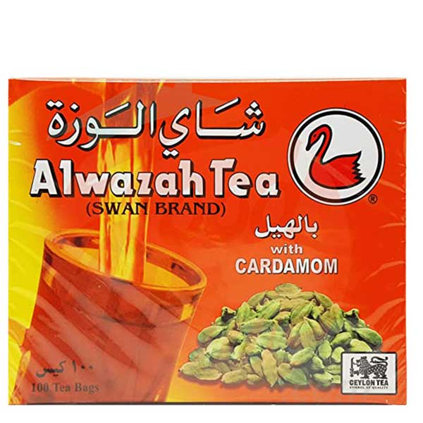 Alwazah-tea-bag-with-cardamom-pack-of-100 چای سیاه کیسه ای هل دار الوزه بسته 100 عددی
