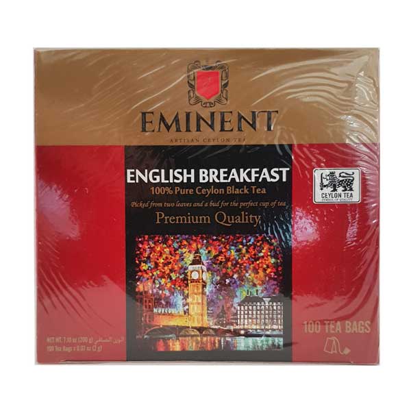 Eminent-black-tee-bag-pack-of-100-pieces چای کیسه ای صبحانه انگلیسی امیننت بسته 100 عددی