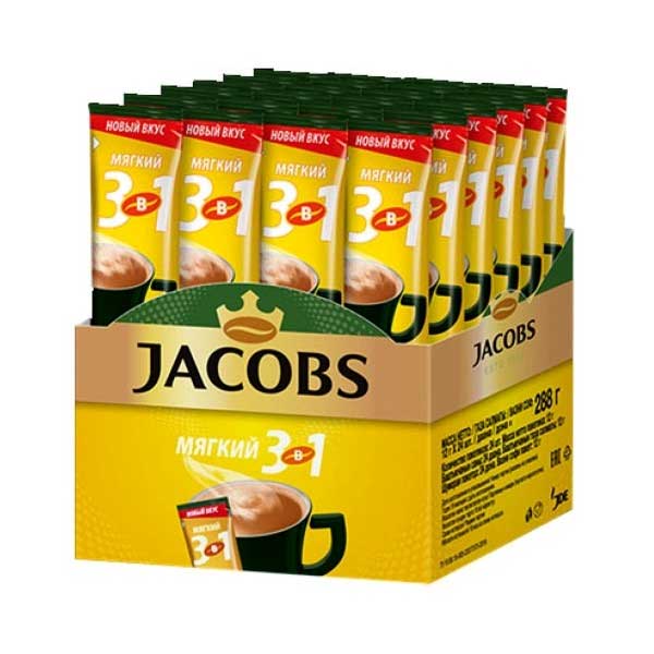 Jacobs-Instant-Coffee-Latte-3x1-Pack-of-24 قهوه فوری لته 3x1 جاکوبز بسته 24 عددی