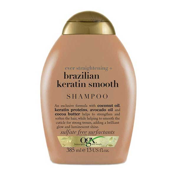 OGX-Keratin-model-hair-shampoo--385-ml شامپو مو او جی ایکس مدل کراتین حجم 385 میلی لیتر