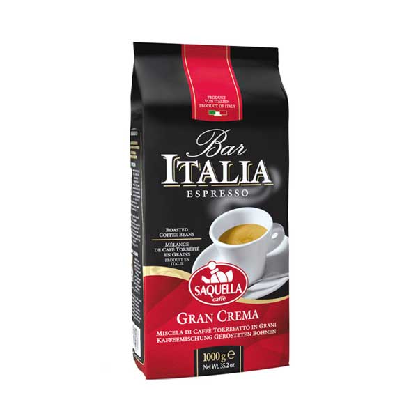 Saquella-coffee-maker-Gran-Crema-model-1kg قهوه دان ساکوئلا مدل Gran Crema مقدار 1کیلوگرم