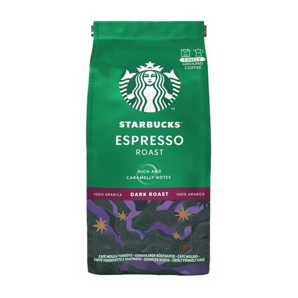 Starbucks-ESPRESSO-ROAST-coffee-powder-200grams پودر قهوه ESPRESSO ROAST استارباکس - 200 گرم