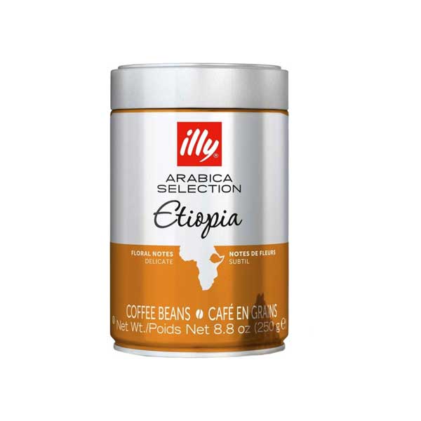 illy-coffee-beans-Ethiopia-model-amount-250-grams دانه قهوه ایلی مدل ethiopia مقدار 250 گرم