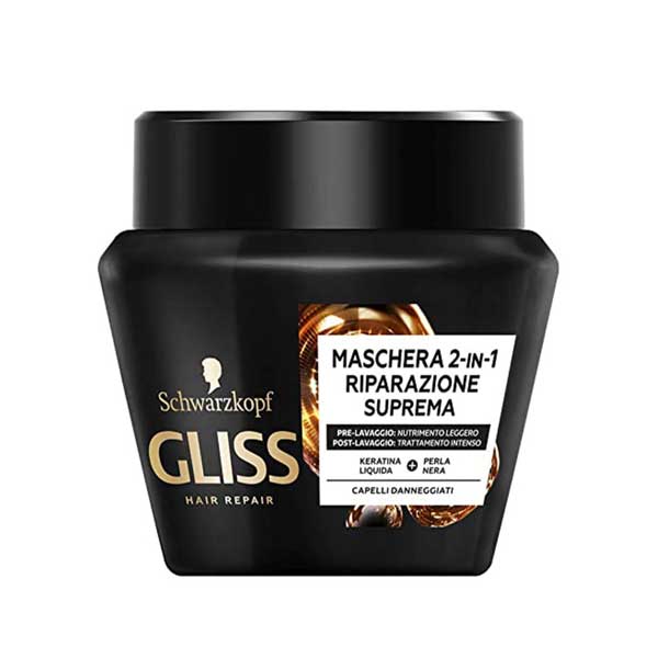 Gliss-hair-mask-Riparazione-300ml ماسک مو گلیس مدل Riparazione حجم 300 میلی لیتر