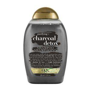 شامپو مو او جی ایکس مدل Purifying & Charcoal Detox حجم 385 میلی لیتر