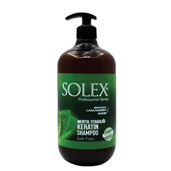 Solex-mentol-keratin-shampoo-1000ml شامپو مو سولکس مدل mentol keratin حجم 1000 میلی لیتر