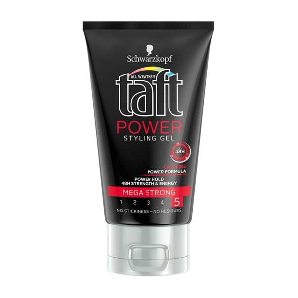 Taft-hair-styling-gel-Power-150-ml ژل حالت دهنده مو تافت مدل Power حجم 150 میلی لیتر