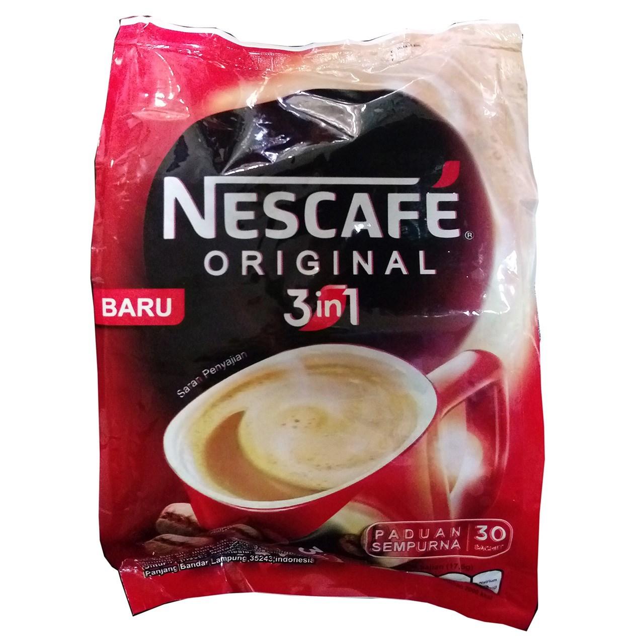 قهوه فوری نسکافه مدل Original 3 in 1 بسته 30 عددی | گارانتی اصالت و سلامت فیزیکی کالا قهوه فوری نسکافه مدل Original 3 in 1 بسته 30 عددی | گارانتی اصالت و سلامت فیزیکی کالا